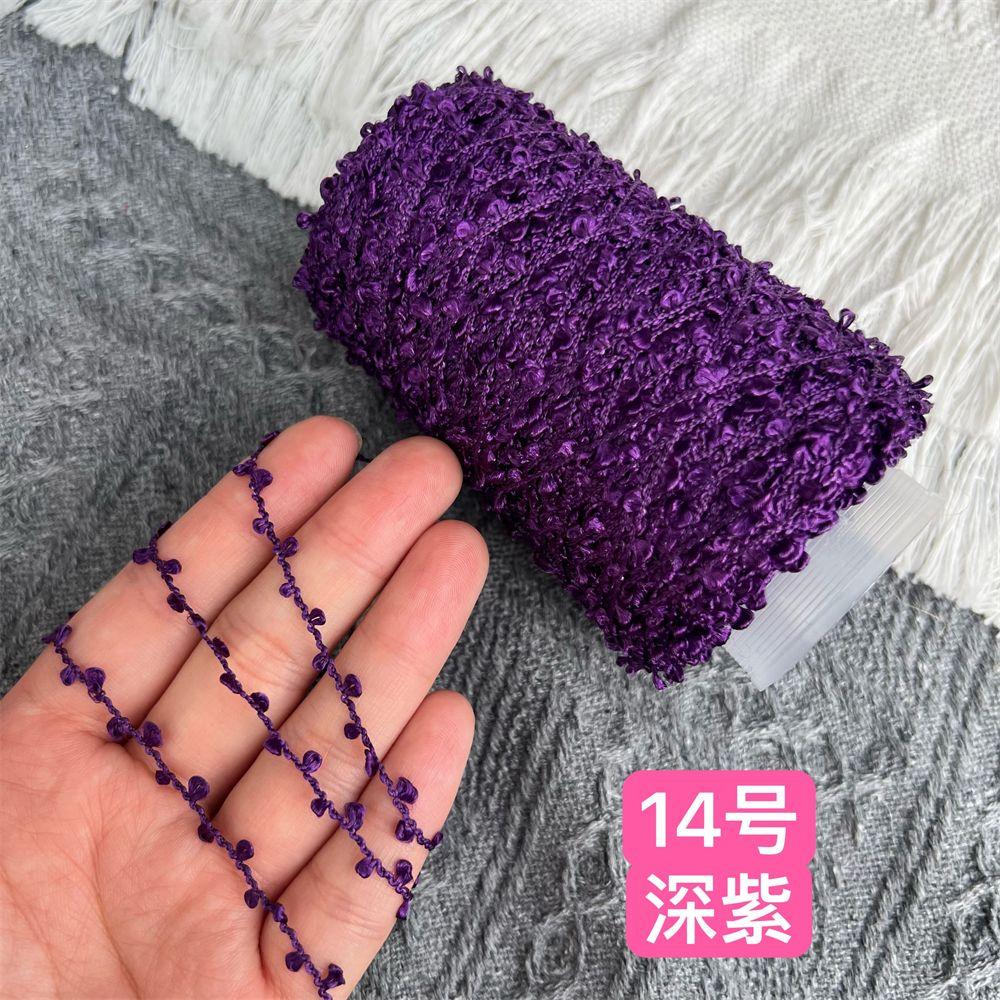 100G Glossy Ear Yarn, Bilateral Small Circles, Hand-mixed Wiring, Hand-woven Fancy Yarn DIY Knitting&Crocheting