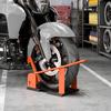 Motorradständer für 15-21", 381-533,4 mm Vorderrad, Verstellbare Motorradwippe 816,5 kg Tragkraft Orange