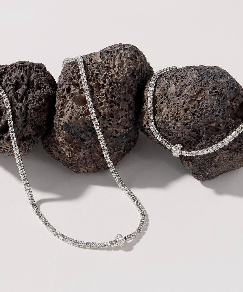 Mcel Silver Tia Pavé Ball Necklace