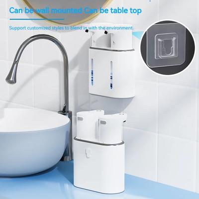 400/380ML Automatic Soap Dispenser Wall Mounted Double Head Washing Pump Machine  Touchless Electric Soap Sanitizer For Bathroom