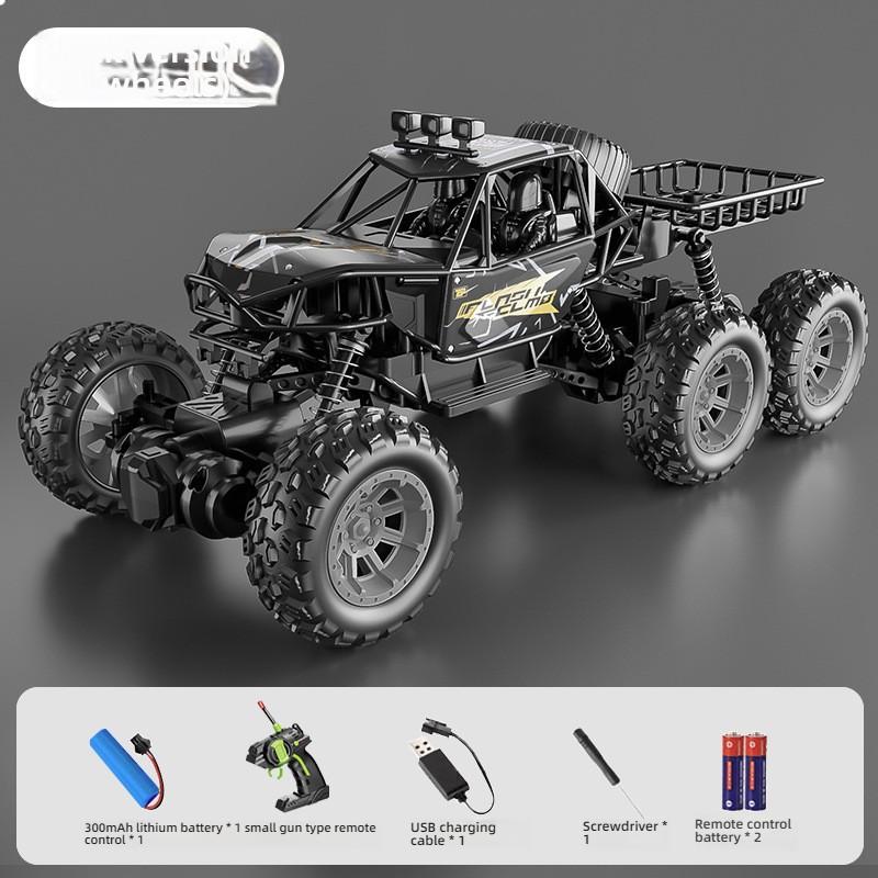 Children's Toy Remote Control Off-Road Climbing Car Rechargeable High-Speed Drift Big Foot Racing Car Model Boy's Birthday Gift