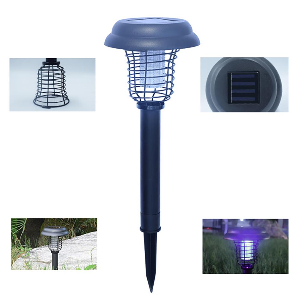 Solar Bug Zapper, Outdoor Mosquito Zapper With 2 Light Modes, 3 Position Toggle Switch, Safety Net And Anti Leakage System, Mosquito Repellent Lamp