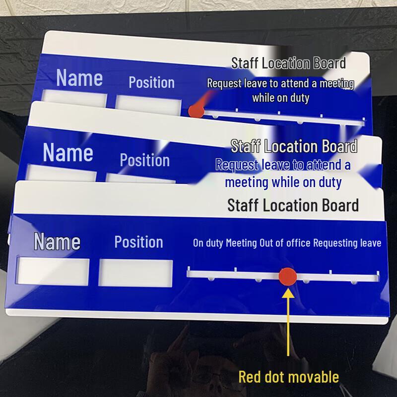 Acrylic Personnel Status Sign