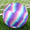1pc Rainbow Starry Sky Size 5 Soccer Ball Professional Match Training Football Indoor &Outdoor Sports Ball Lightweight Durable m6514