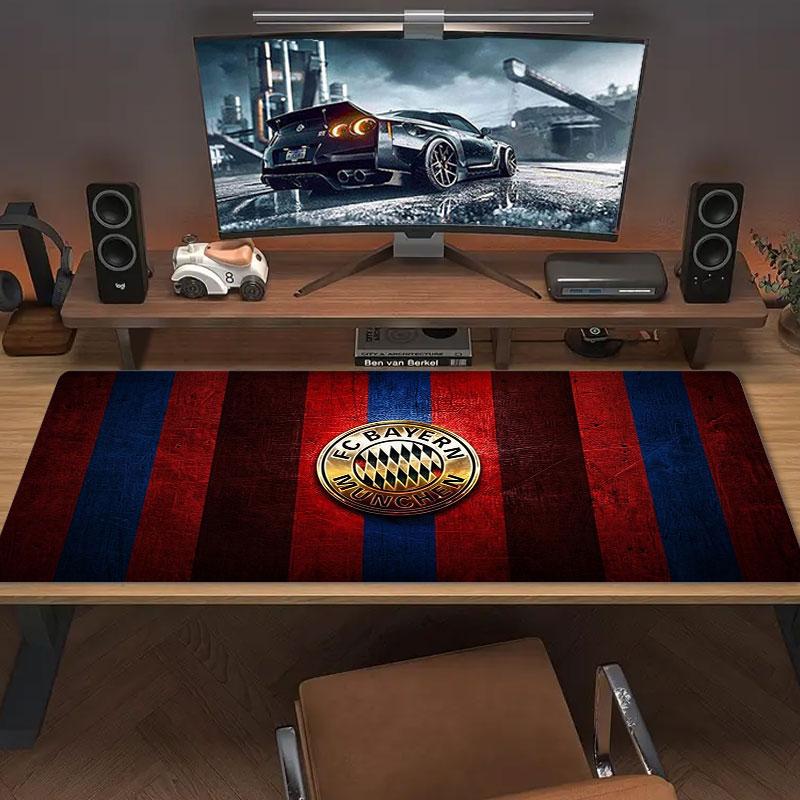 FC Bayern Munchen Large Size Mouse Pad Large Gaming Table Cushion Non-slip Laptop Tablet Big Mousepad XXL Mat Mini PC Playmat With Lock edge