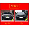 3 Pcs For Mercedes Benz E Class W213 2016- ABS Chrome Front Bumper Plate Car Accessories