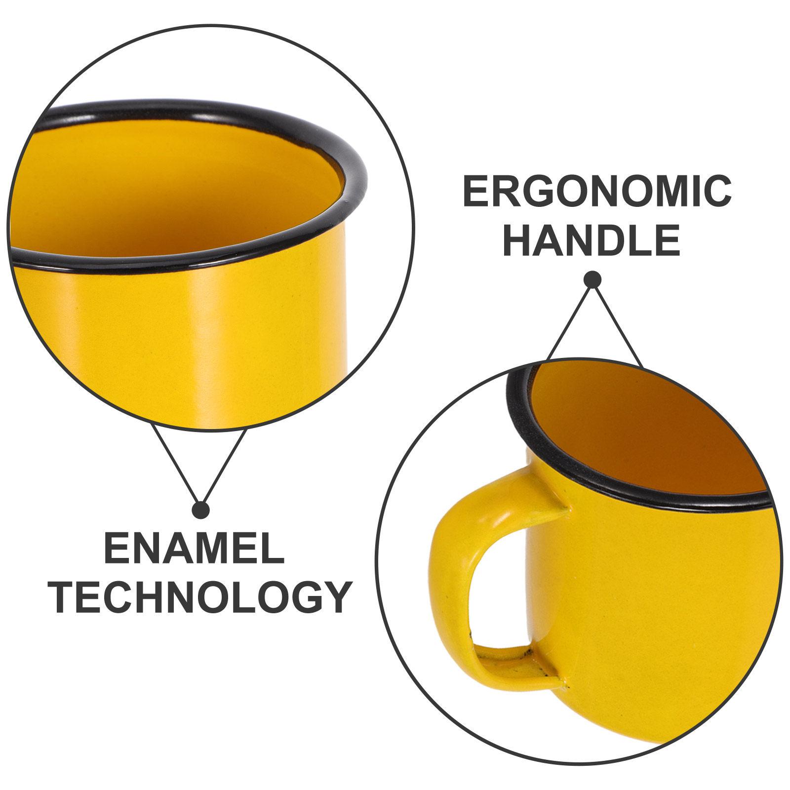 

5Pcs Vintage Enamel Mug Set Retro Coffee Cups for Outdoor Camping Picnic Hot Drinks Water Juice Cup and Mug Enameled Cup other