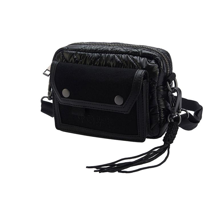 

Новая тканевая сумка через плечо LiNing обычная унисекс черная ABDR322-1 16.0*5.1*11.9CM