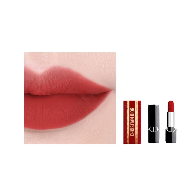 DIOR Lipstick 999 Legendary Red Lip No Gift Box Gift Bag синий