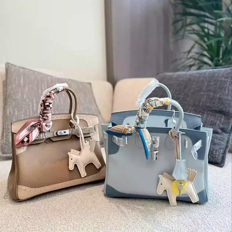 Haute Couture Version Erste Schicht Swift Rindsleder Spitzenrand Platin Tasche BK25 Echtes Leder Damen Tasche Spleiß Premium Handtasche