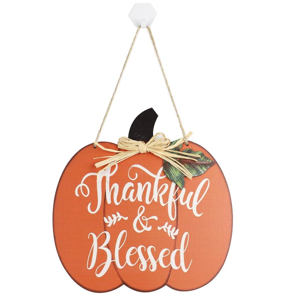 Wood  Sign Fall Crop Thanksgiving Hanging Wall Decoration Home Decor Thanksgiving Decoration
