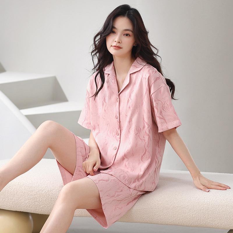 Cool Pajamas Women's Summer Modal Short-sleeved Shorts Loungewear Summer Thin Ice Silk Loose Large Size Suit