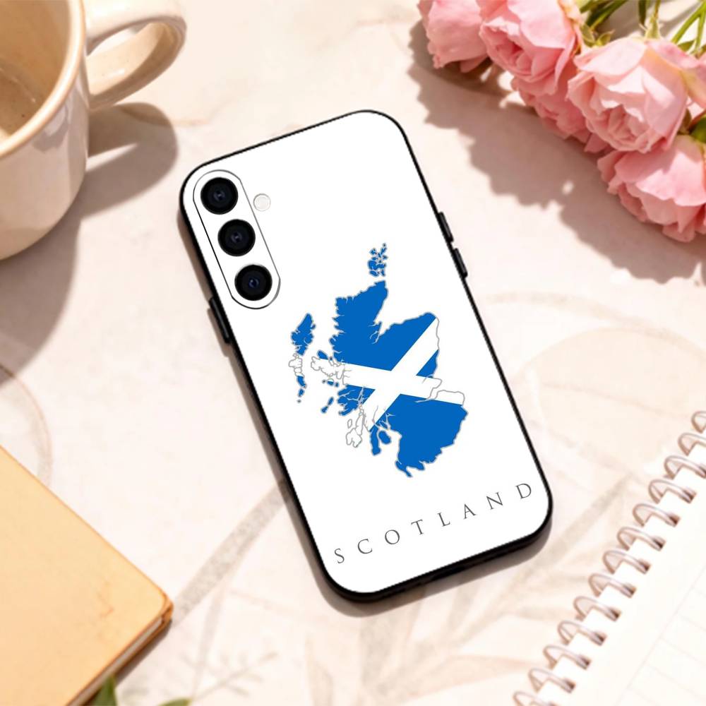 S-Scotland S-Scottish F-Flag phone Case For Samsung Galaxy A73,A72,A71,A70,A53,A52,A51,Others Soft Black Shell