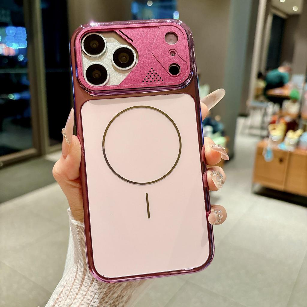 Mecha Plating Magnetic Case for iPhone 17 Pro Max - Transforms for iPhone 16, Drop-proof Protection
