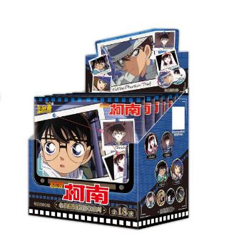 

Original KAYOU Conan Edogawa Animated Themed Badge Series Blind Box Anime Character Toys Gifts