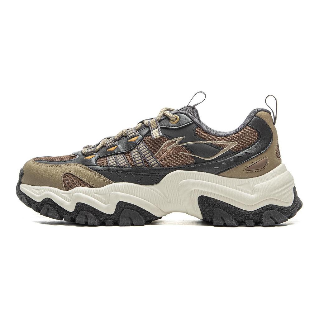 Li Ning Shan Xing Low Top Casual Shoes Men's Khaki Brown AGCV247-3