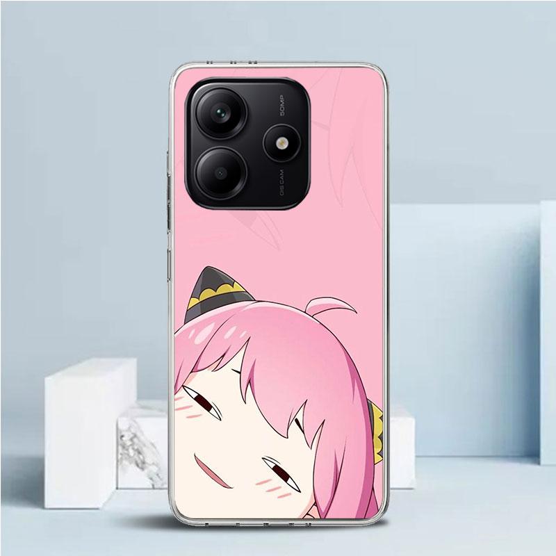 S-Spy Family Anya Phone Case For Xiaomi Redmi Note 15 14 14S 13 12S 12 Pro Plus 11S 11 11T 11E 10S 10 + Soft TPU Back Cover Redm