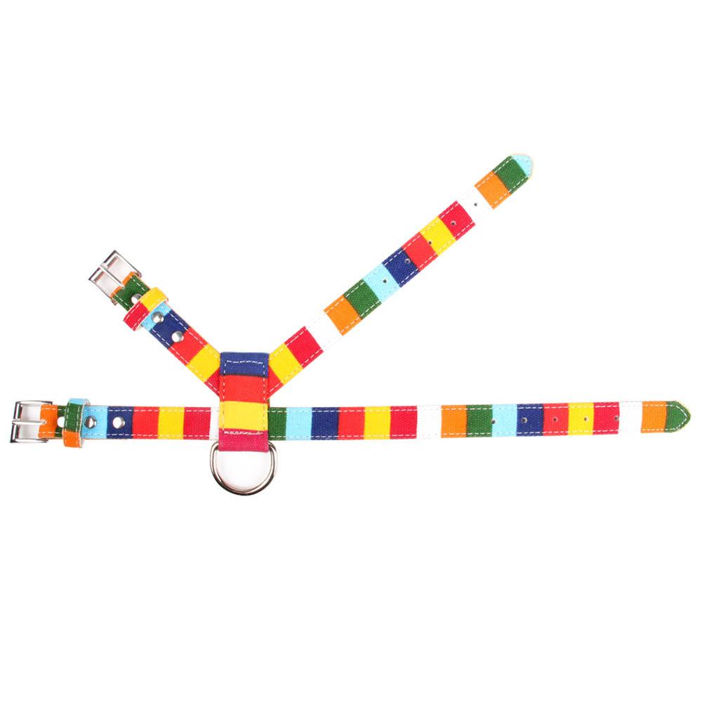 

Anti-lost pet neck ring, colorful collar, chest strap, dog strap, vest type, dog chest back, leash, dog rope. S #1.5cm wide, neck 15-23cm bust 20-28cm
