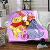 Pooh Friends Adventure Flannel Blanket Super Soft Warm Cozy Blanket For Sofa Bed Office Travel Allseason Home Decor Gift