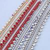 Multi-color Crystal Diamond Strips DIY Diamond Chain  Dress Skirt Clothing Accessories