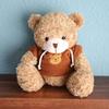 Plüschbär flauschiger Hoodie beige Kleidung Kinder Geburtstagsgeschenk