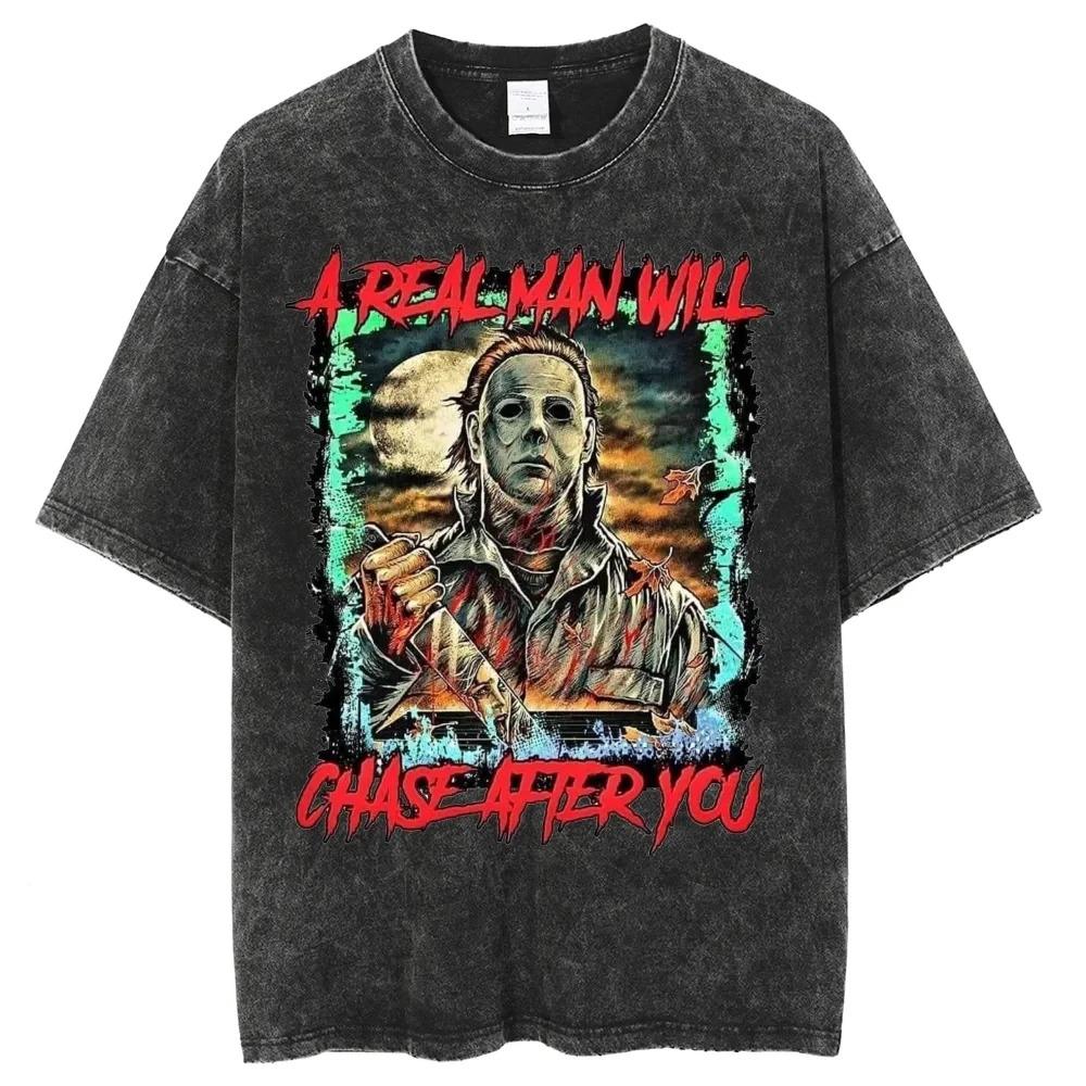 

Футболка Berserk Season Collection с варкой, мужская и женская, графическая футболка Y2K из хлопка, летний уличный топ с коротким рукавом 3XL