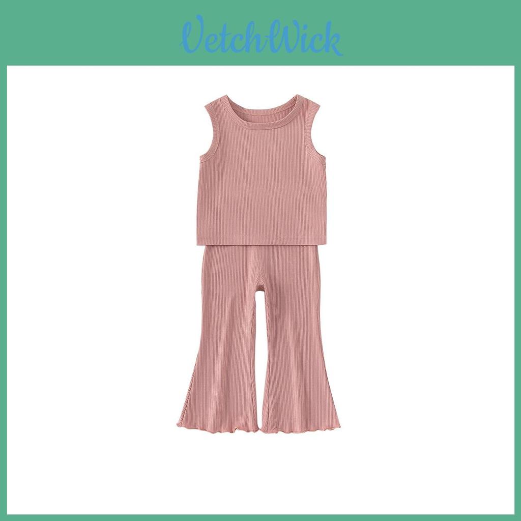 Girl Summer Clothes Set With Soft Polyester Fabric For Kids Ages 3 To 8