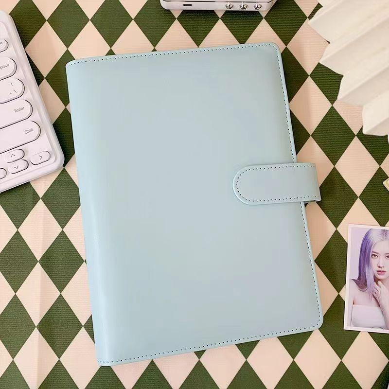 A5 Eiscreme Farbe Koreanischer Kpop Idol Kartenhalter Po Album Sammelbuch Pu Leder Ordner Pocards Aufbewahrung Schulbedarf