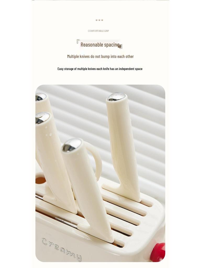 Dopamine Multifunctional Kitchen Knife & Chopstick Storage Rack - Stylish Plastic Organizer for Modern Homes