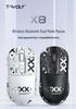 T-WOLF X8 Lightweight Bluetooth Gaming Mouse with Silent Click and Anti-Slip Stickers