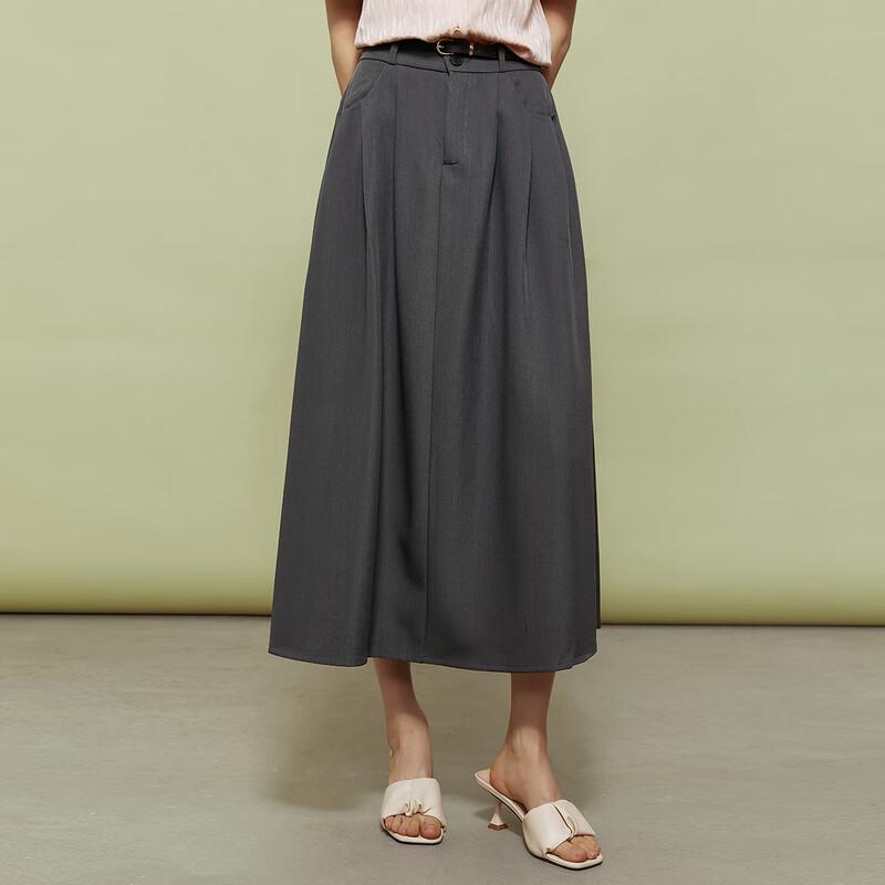 Women's Elegant A-Line Midi Skirt