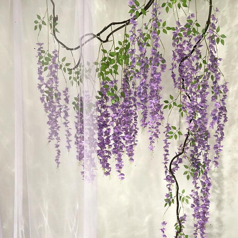 Artificial Plant Accessorie Eternal Violet Flower Wedding Guests Gifts Living Room Decoration Outdoor Hanging Fake Plants