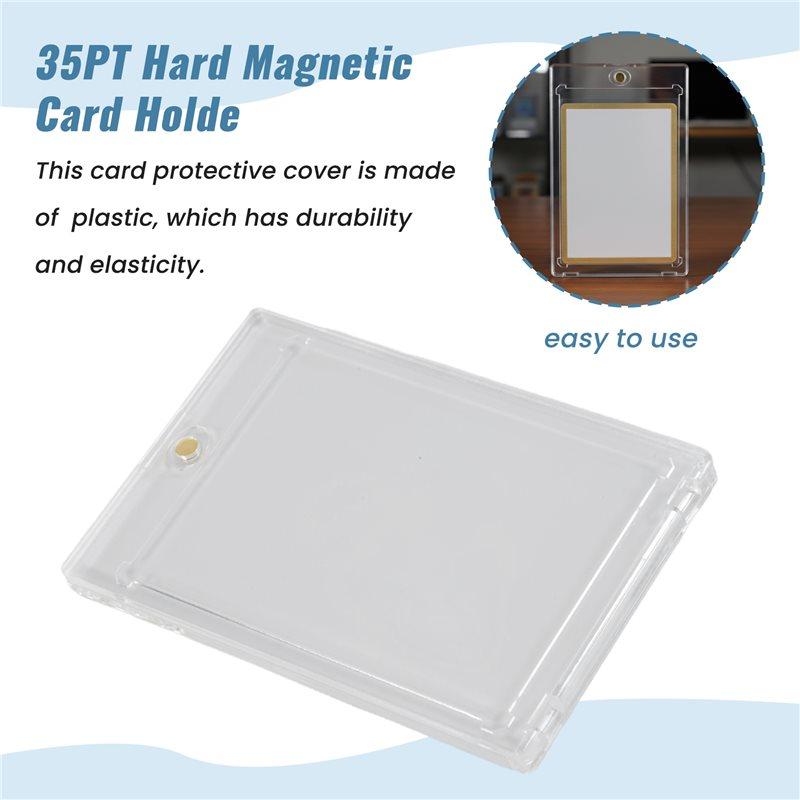 M-Modern-10Pcs 35PT Hard Magnetic Card Holder For Idol Photo Cards Protector Sports Trading Card Toploaders Display Case