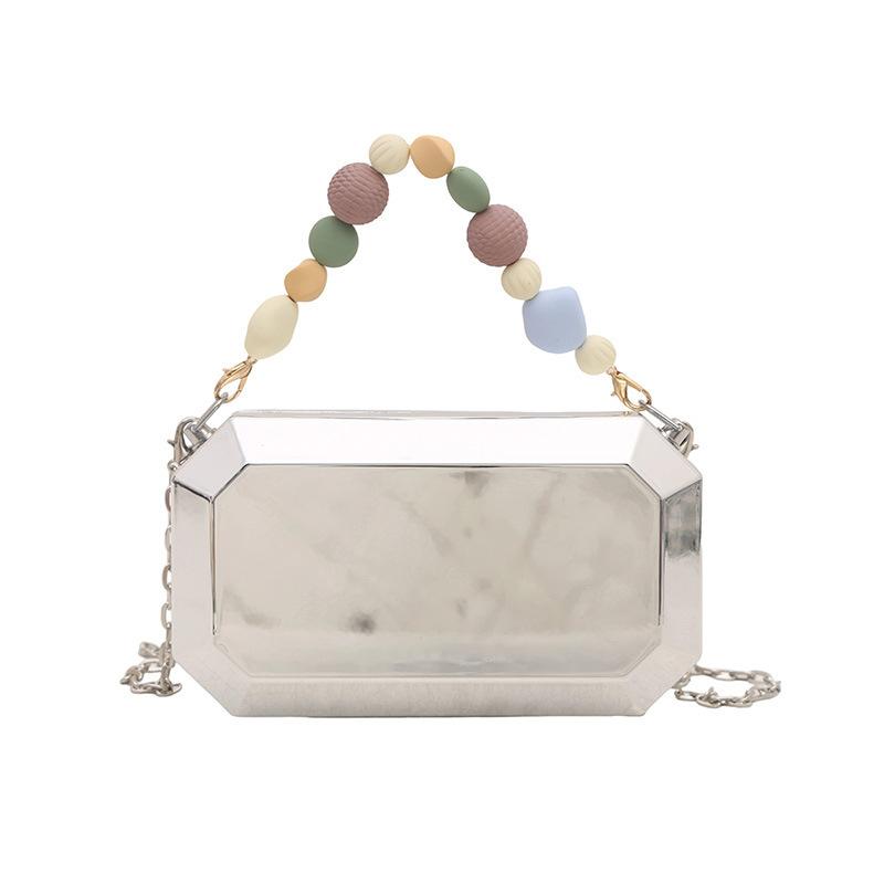 

Bags Square Box Acrylic Bag for Women 2025 New Candy Color Single Shoulder Chain Crossbody Evening Bag