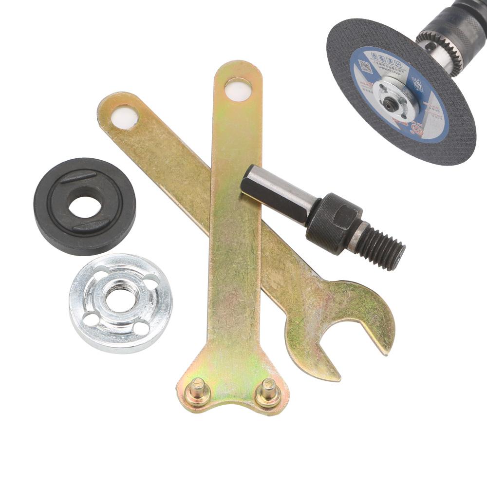 For Cutting Disc Polishing Wheel 1 Set 10mm Electric Drill Conversion Angle Grinder Metals Handle Holder Adapter Connecting Rod