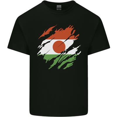Torn Niger Flag Nigerien Day Football Mens Light Cotton T-Shirt Unisex T-Shirt