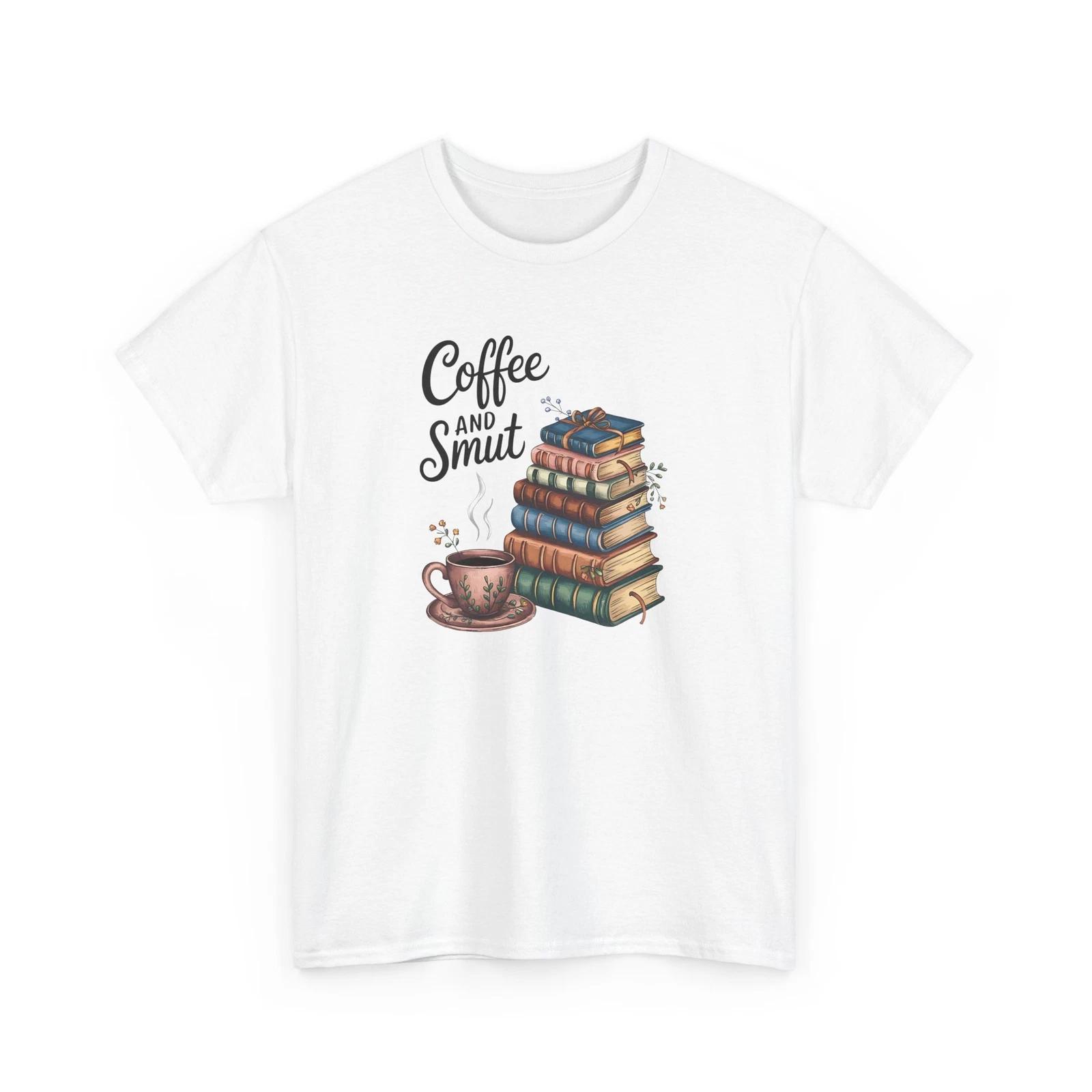 Book T-Shirt | Booktrovert T-Shirt | Coffee and Smut Shirt XL