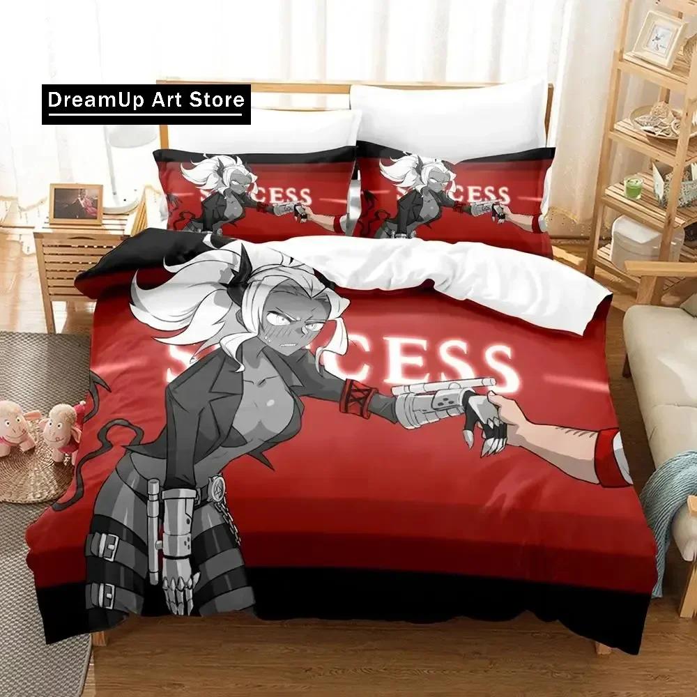 Helltaker Bedding Set Single Twin Full Queen King Size Bed Set Aldult Kid Bedroom Duvetcover Sets Anime parure de lit Bed