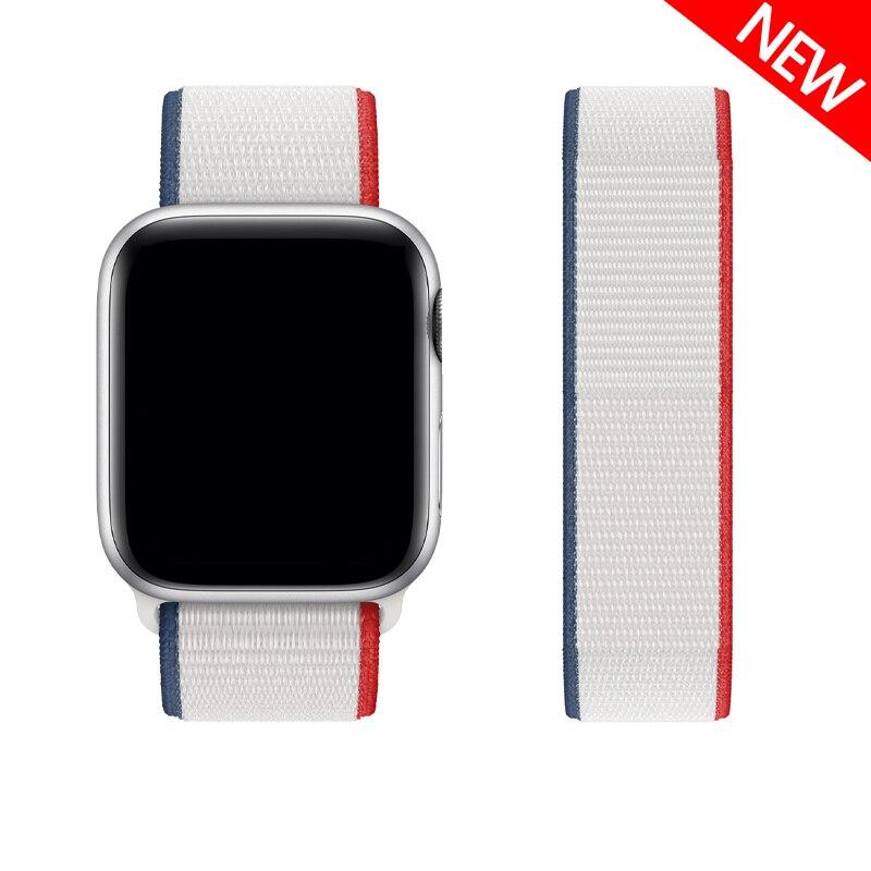 Nylon Band Voor Apple horlogeband 44mm 40mm 42mm 38mm 41mm 45mm 41 45 smartwatch polsband riem lus armband iWatch 3 4 5 se 6 7