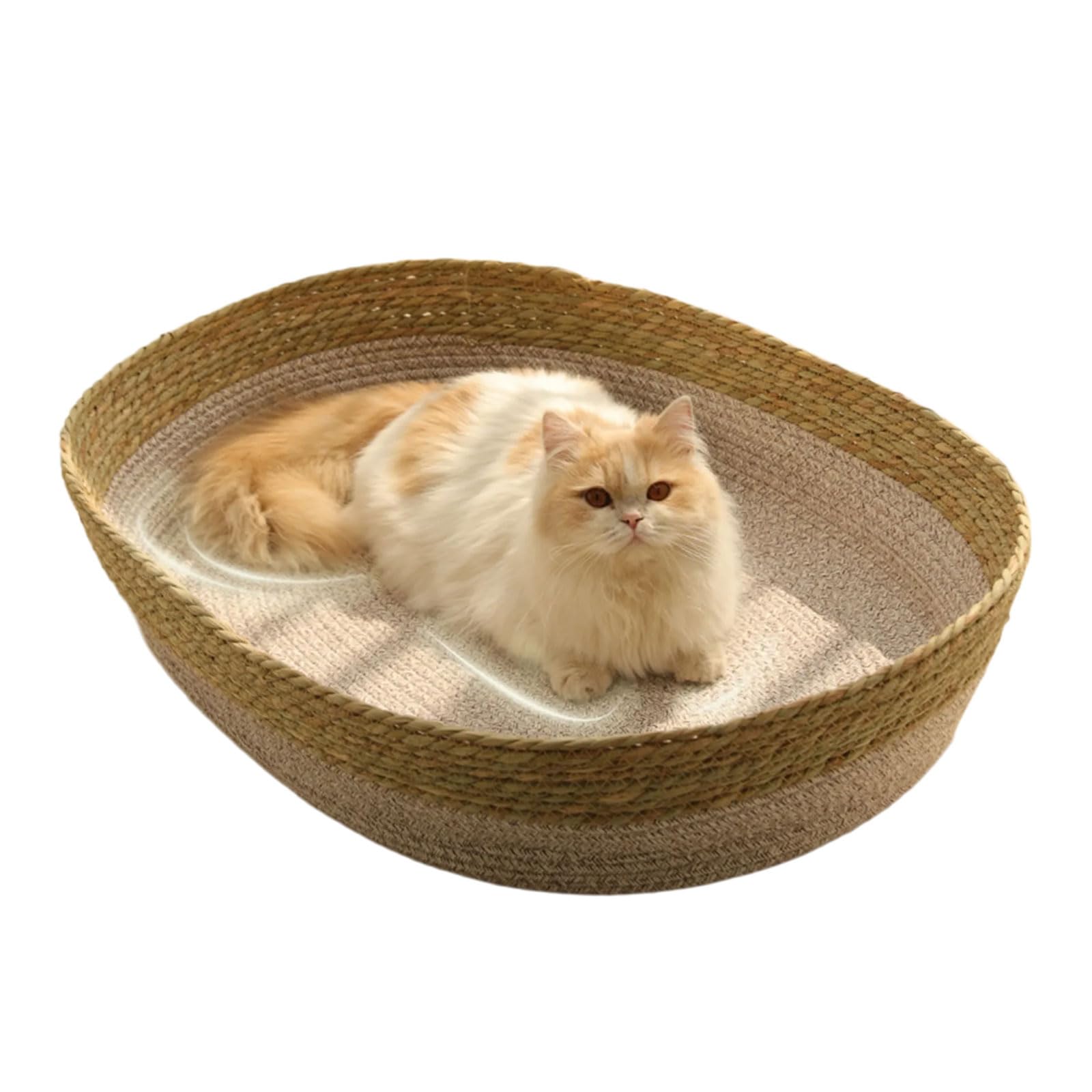 

Плетеные Соломенные Кошки Мебель для Домашних Животных в Помещении Многофункциональный Столбик Натуральная Соломенная Подстилка для Маленьких Собак и Кошек Кровать из Хлопковой Веревки one size коричневый