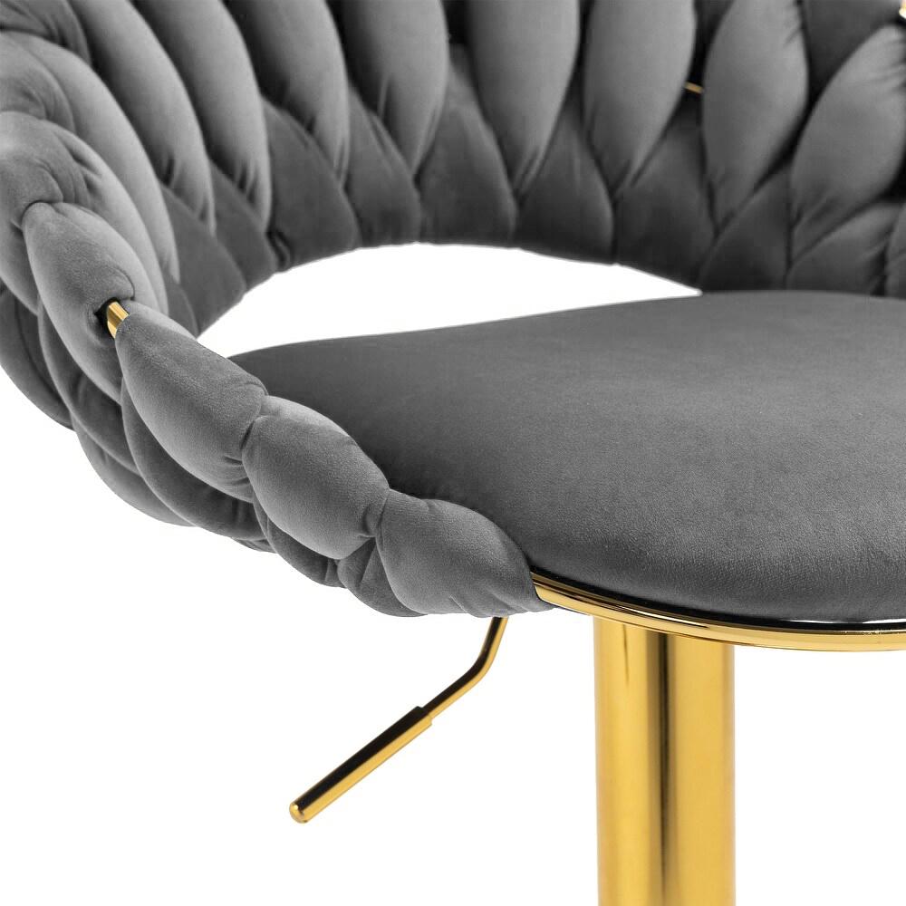 Adjustable stool, bar stool, FARVISO gray elegant loft