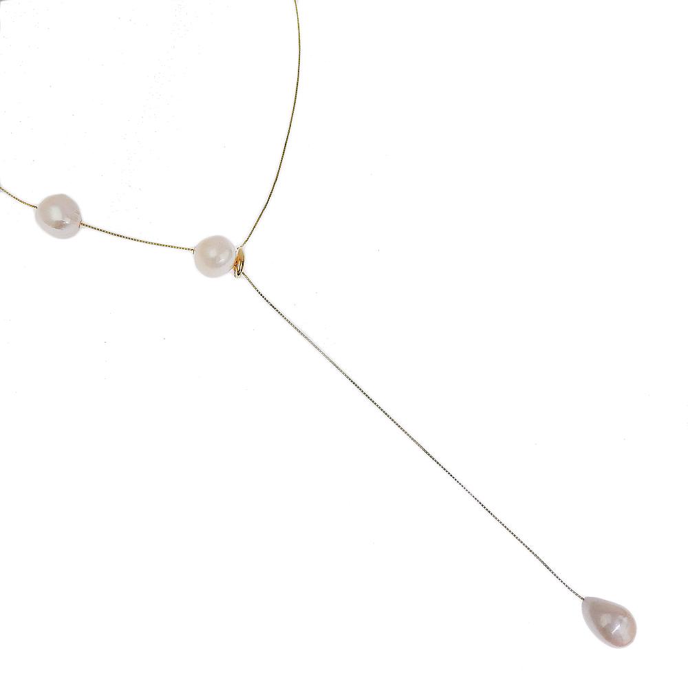 

TASAKI Station Lariat Necklace Baroque pearl K18 yellow gold/Pearl 27.3g Women Used