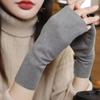 Women's Self-Heating Fleece-Lined Fingerless Gloves - Winter Touchscreen, Warm Wrist Support