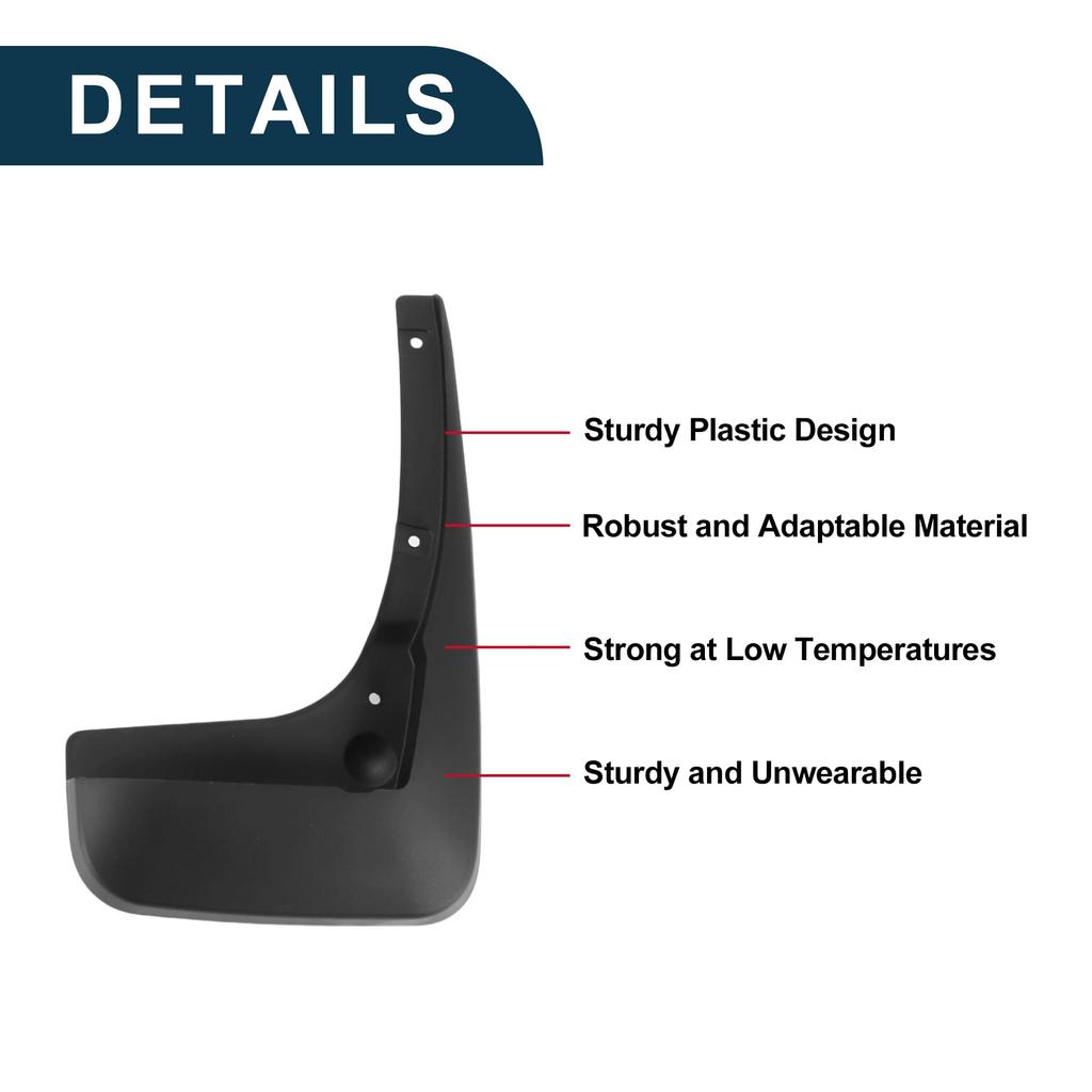 TUCKBOLD Mud Flaps Splash Guards for Toyota Prius XW20 20 Sport Edition Rear Surround Front Rear Mud Guards with Mounting Accessories 2004-2009, &