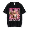 Fashion 90s Singer Britney Spears Beautiful Photo Graphic Print T-shirt Hip Hop Oversized T Shirt Harajuku Short Sleeve T Shirts