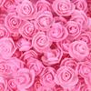 200Pcs Teddy Bear Roses 3cm PE Foam Rose Head Artificial Flower Home Decorative Wreath Wedding Valentines Day DIY Gift