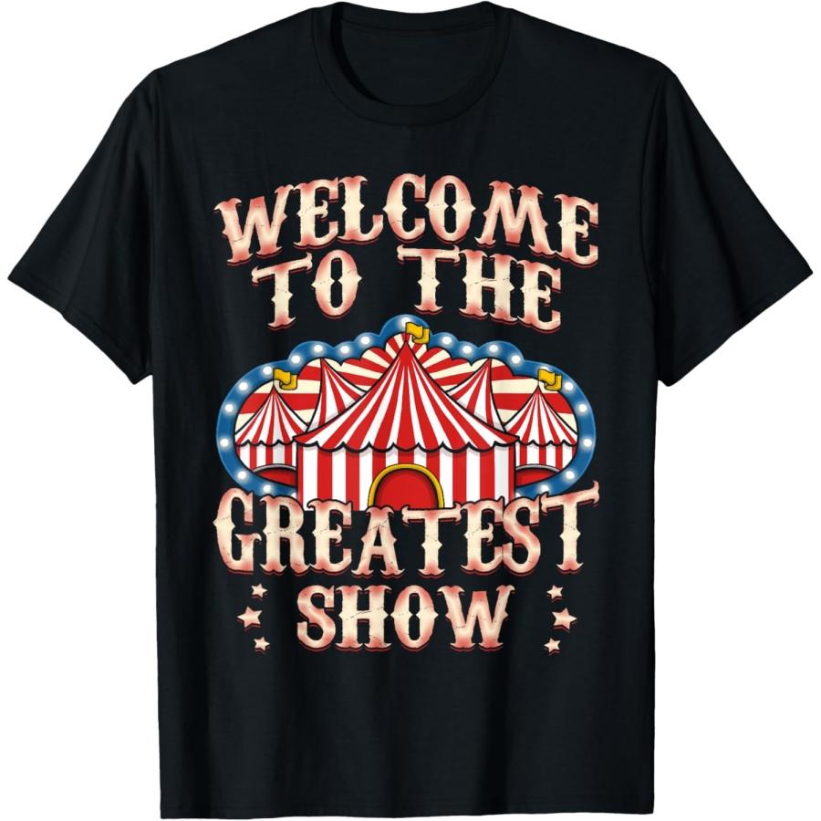 

Circus Party Gift Clown Lion Fire Ring Acrobat Funny T-Shirt XXL чорний