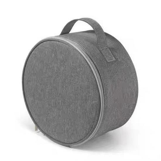 Round Folding Outdoor Fan & Makeup Storage Pouch for Camping