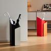 Japoński Żelazny Stojak na Parasole, Kreatywny Domowy Uchwyt na Parasole, Stojak z Ociekaczem na Deszczówkę, Kompaktowy Organizer do Przedpokoju
