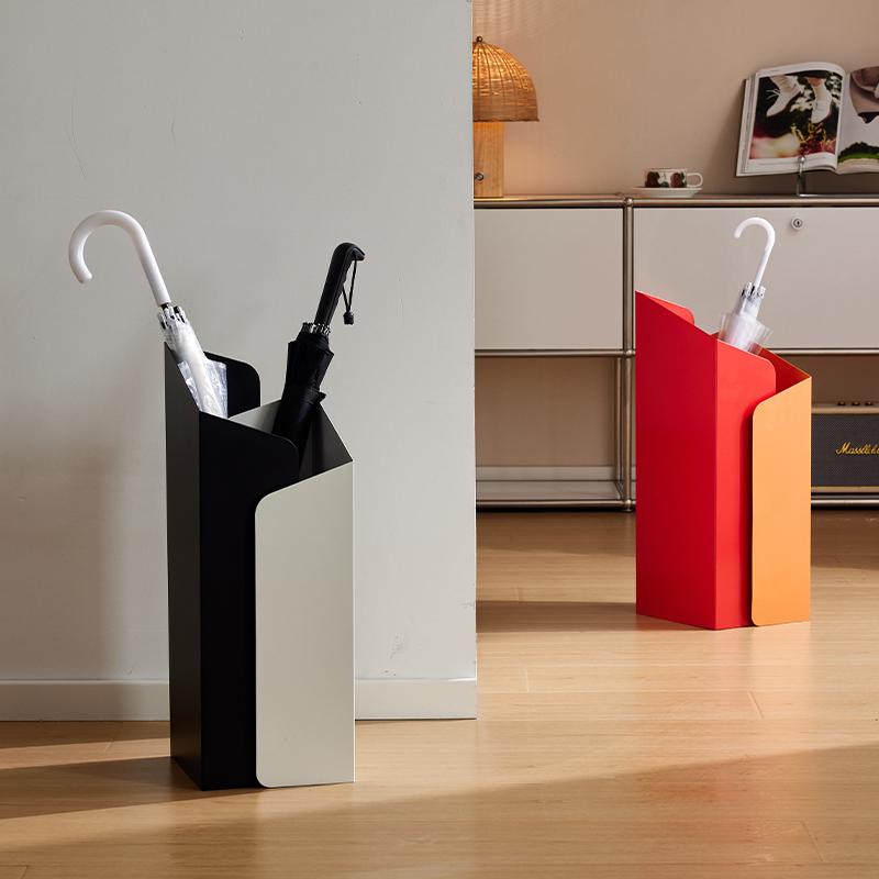 Japanese Iron Umbrella Stand, Creative Home Umbrella Holder, Rainwater Drain Rack, Compact Entryway Storage Organizer